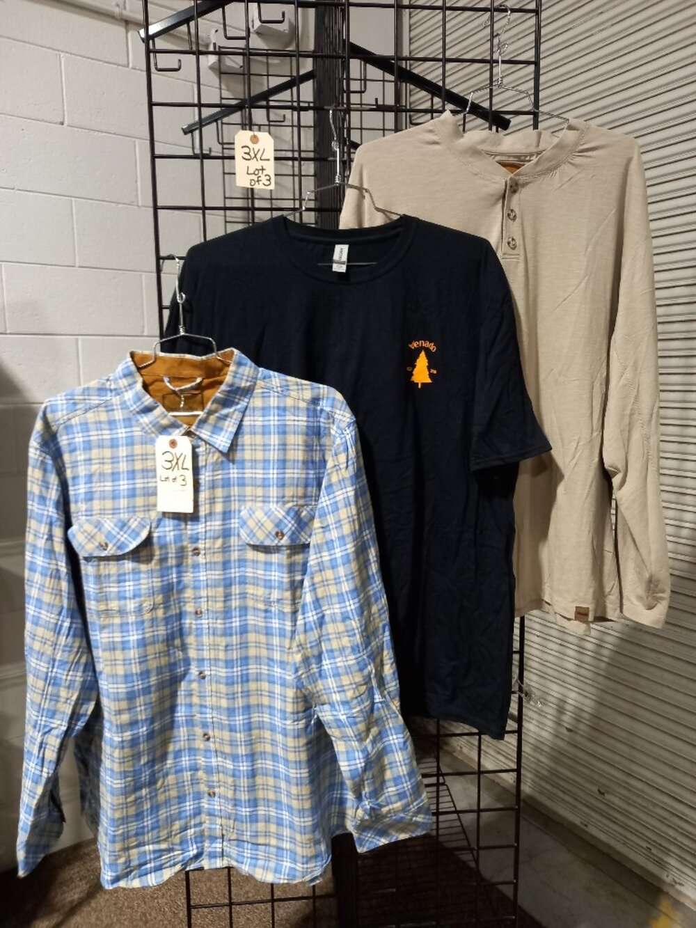 Men's Flannel Shirt, Long Sleeve Henley and Graphic T-Shirt | 3XL